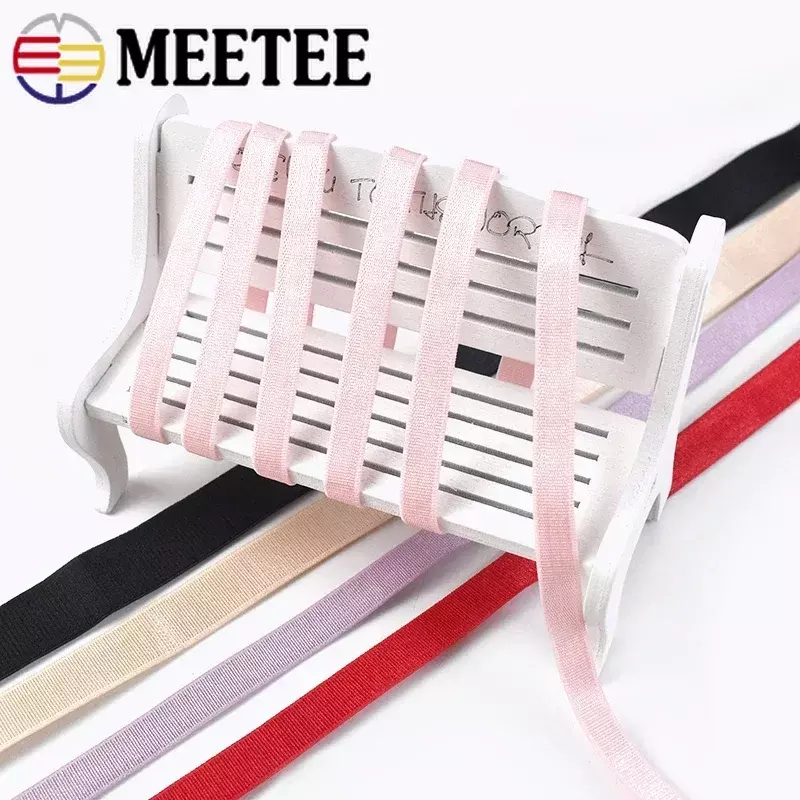 10/20Meters 6mm-25mm Nylon Elastic Bands For Bra Straps Rubber Band Webbing Shoulder Strap DIY Garment Decor Sewing Accessories