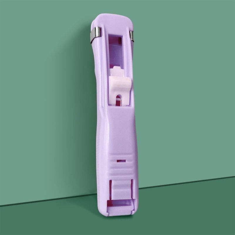 R9CB Clam Clips Dispensers, Portable Handheld Paper Clam Clips Dispenser Paper Clam Clips Refills for Fixing Loose Leaf Paper