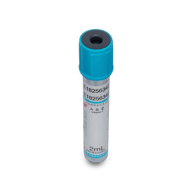 50pcs/lot Sterile Plastic Disposable Vacuum Blood Collection Tube Sodium Citrate 1:9  Laboratory Coagulation tube blue color