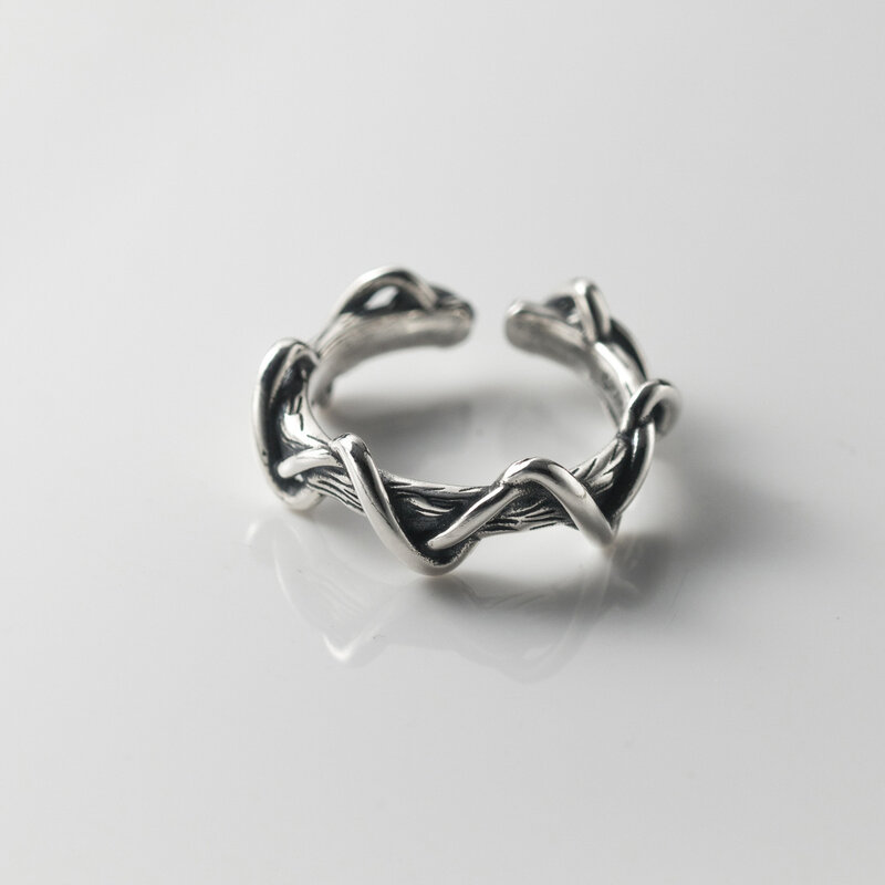 925 srebrna linia fali regulowana pierścionki dla kobiet biżuteria ślubna hurtowa darmowa wysyłka i darmowa wysyłka biżuteria