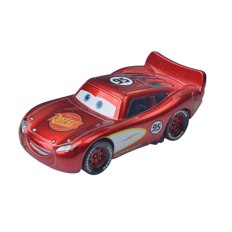 Disney Pixar-coche de aleación de Metal fundido a presión para niños, juguete de coche de la gama completa Lightning McQueen, escala 1:55, 3 95
