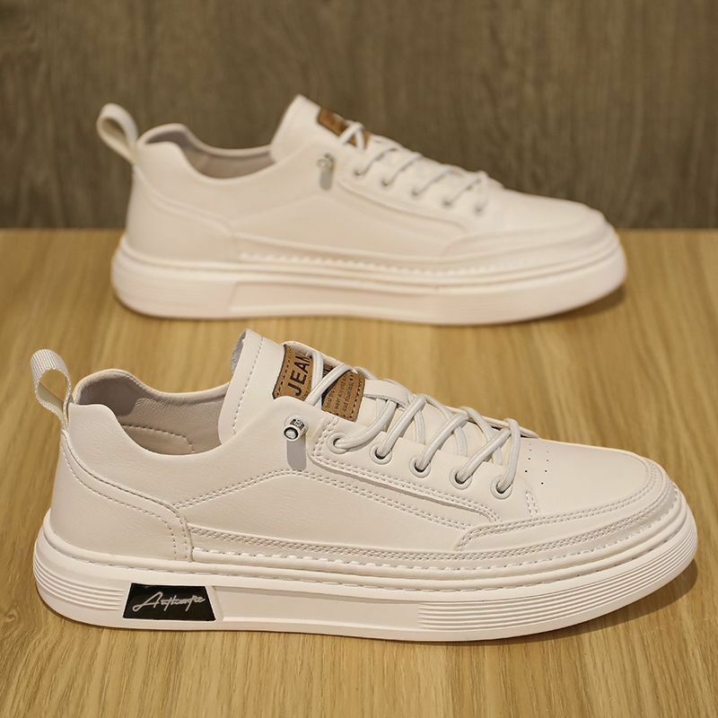 Men's Sneakers Fashion Leather Casual Shoe Outdoor Comfortable Walking Shoes for Men Luxury White Tenis Shoes Zapatos Hombre 운동화
