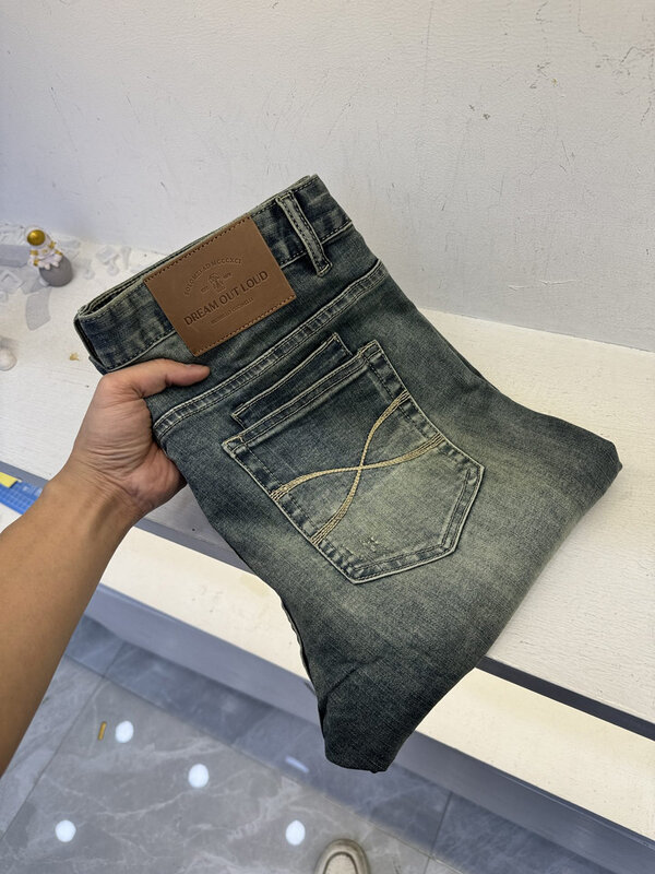 BILLIONAIRE OECHSLI Jeans BC Thin cotton men 2024 Spring Summer new elastic fashion quality embroidery size 29-38 long pants
