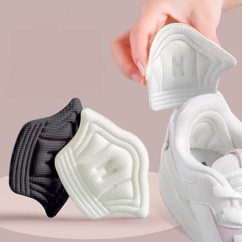 Sepatu Olahraga Bantalan Tumit Menyesuaikan Ukuran Sepatu Patch Sol Dalam Bantalan Kaki Belakang Stiker Perekat Diri Sisipan Bantalan Anti Selip Wanita