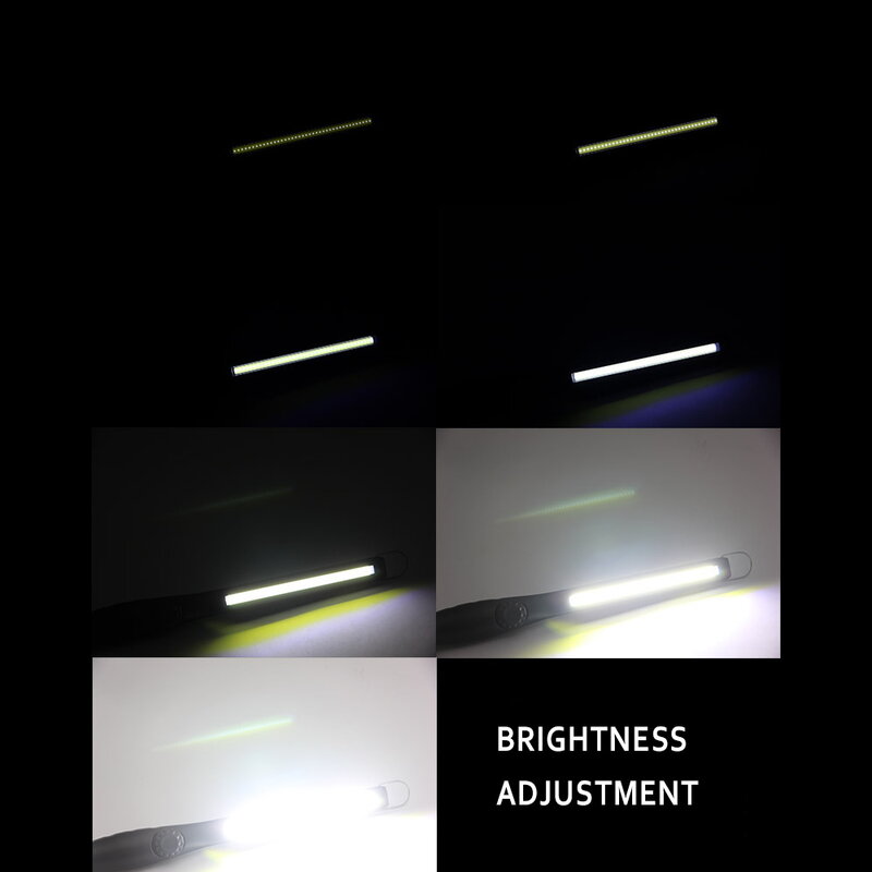 Luce da lavoro COB ricaricabile USB luce da lavoro a LED per ispezione magnetica portatile a 360 ° per riparazione auto, uso domestico, officina