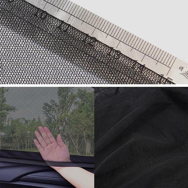 Car Sunshade Curtains Universal Side Window Shades SUV Curtains Protection Repellent Mosquito Mesh Net Sunshade Auto Accessories