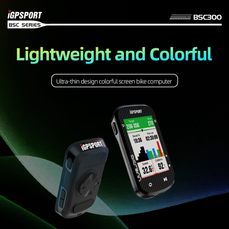 IGPSPORT Bsc300 sepeda Gps nirkabel, Speedometer navigasi ANT Sensor irama IPX7 tahan air