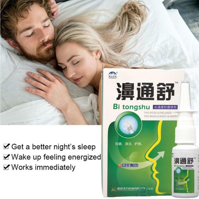 Xueshan-Spray Suavizante Nasal Preso e Confortável para Nariz, Baicaotang, Bi Tong Shu Bi Su Ning, 20ml