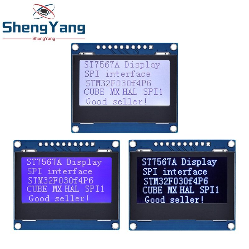 Placa de exibição gráfica para Arduino, Painel LCM, Módulo LCD, Matriz de Pontos, TZT 12864 SPI, ST7567A, COG, 128x64