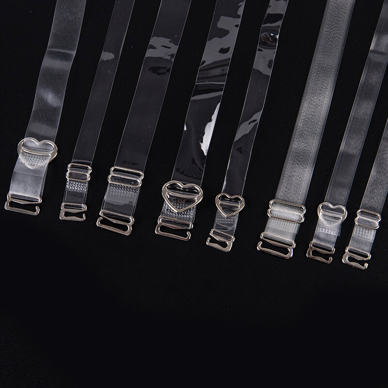 1 Paar Verstelbare Tpu Bh Bandjes Riem Dames Elastische Onzichtbare Transparante Siliconen Bh Bandjes Intimi Accessoires