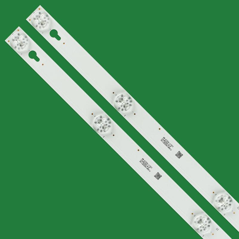 10 buah 6LED Strip lampu latar LED untuk Strip 32L1800 Strip L32F1B Strip D32A810