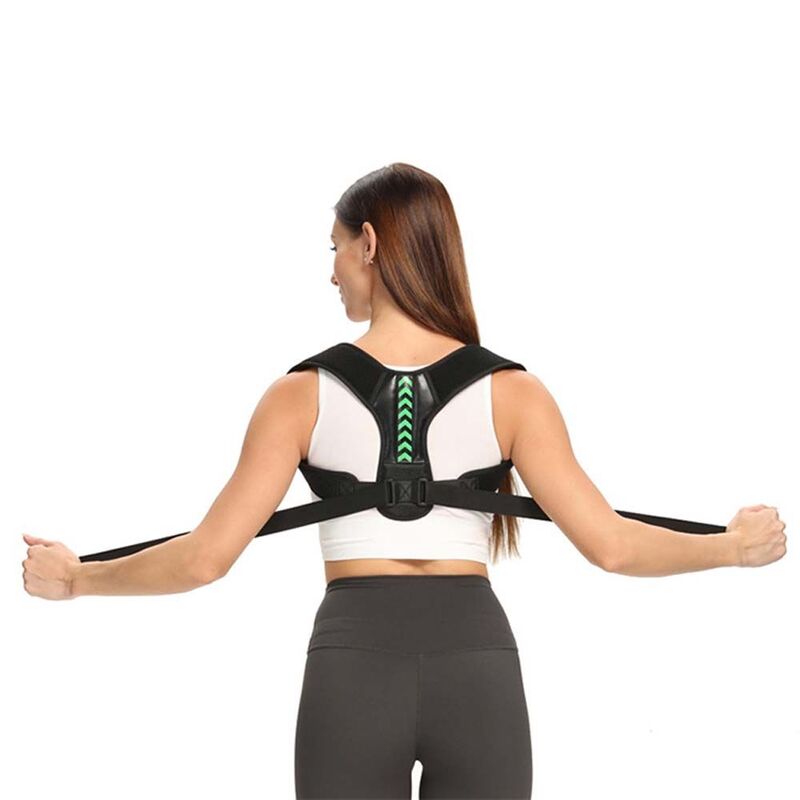 Correia ortopédica cinta postura corrector, apoio traseiro, endireitar, ombro, apoio traseiro