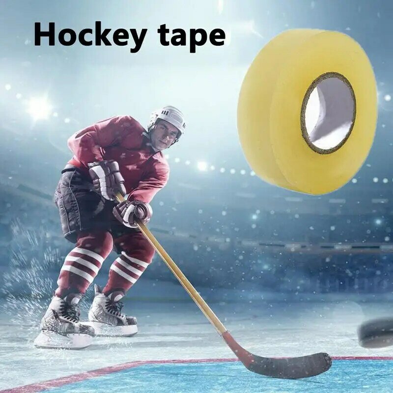 Nastro da Hockey nastro adesivo trasparente per calzini forte nastro sportivo multiuso per Hockey su ghiaccio per calze e ingranaggi facile da allungare e