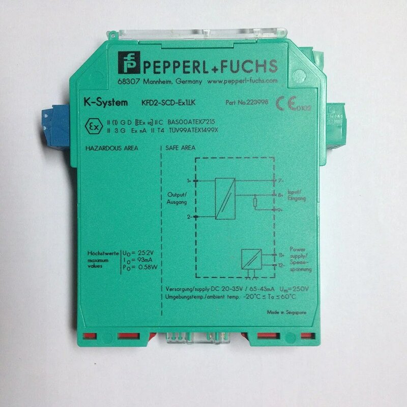 Aislador de señal de salida analógica Pepperl + Fuchres, KCD2-STC-Ex1.2O Original, nuevo