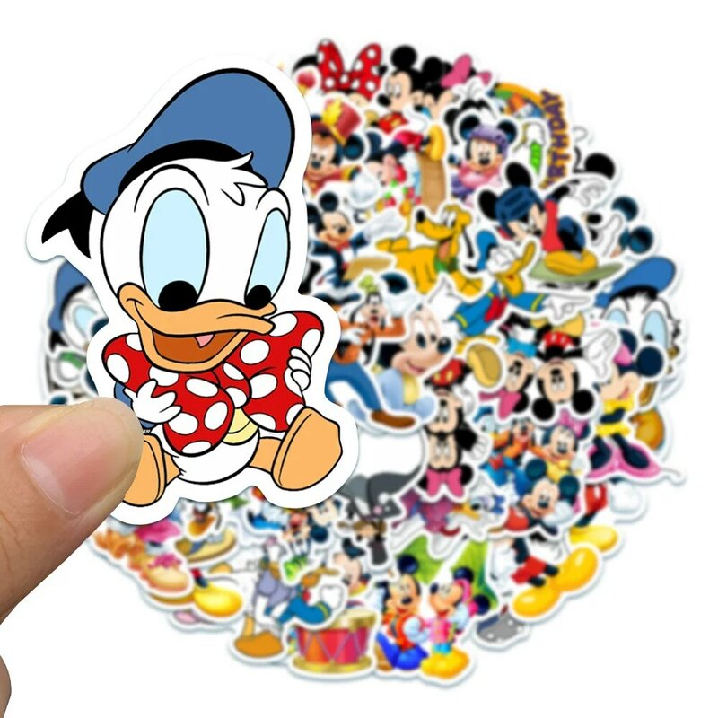 Disney Mickey Mouse Cartoon Graffiti Adesivos, Decalques bonitos da decoração do anime, Diário DIY, Etiqueta do capacete, Presentes do partido das crianças, 10 pcs, 30 pcs, 50pcs