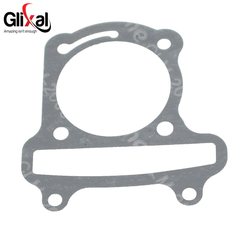 Glixal GY6 50cc 60cc 80cc 100cc 105cc Head and Base Cylinder Gasket Set for 139QMB 139QMA 4-Stroke Gas Scooter Moped ATV Engine