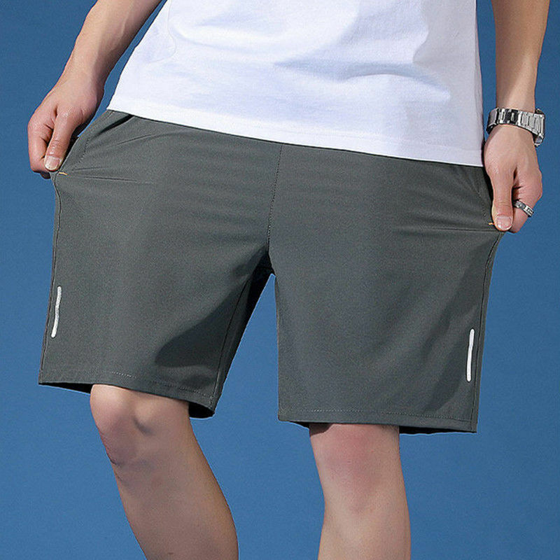 Men Running Shorts Crossfit Training Shorts Zipper Pockets Gym Sports Quick Dry Shorts Casual New Summer Fitness Shorts
