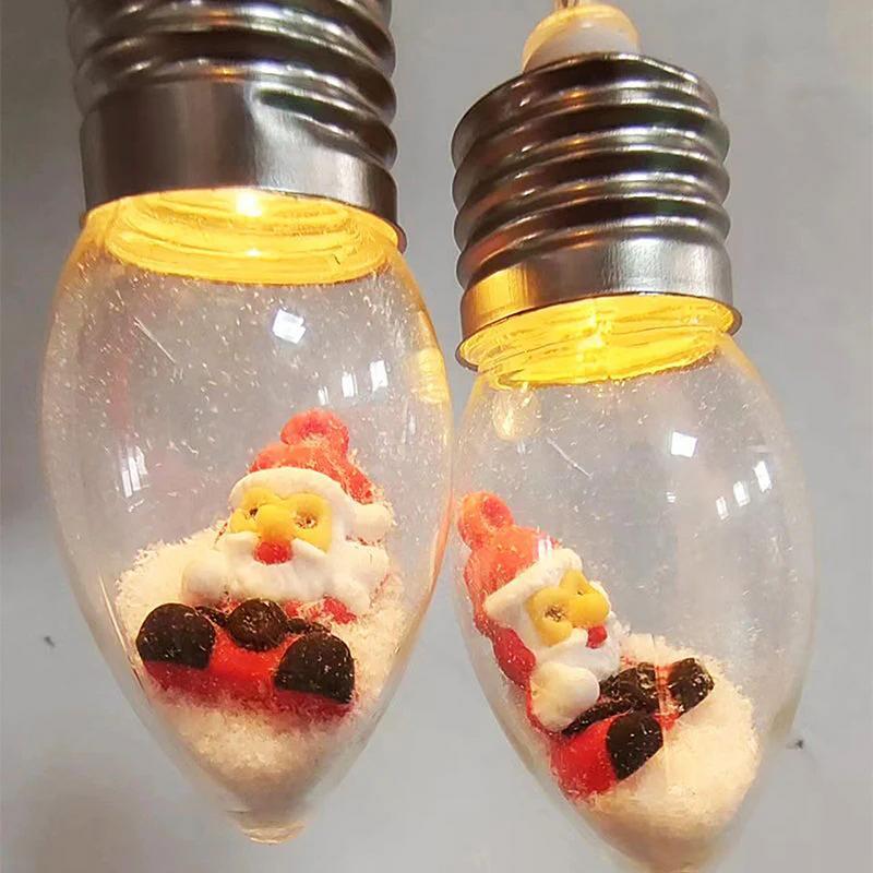 Guirxiété Lumineuse LED de Noël Vintage, Décoration Extérieure pour ixde Mariage, 10 Pièces