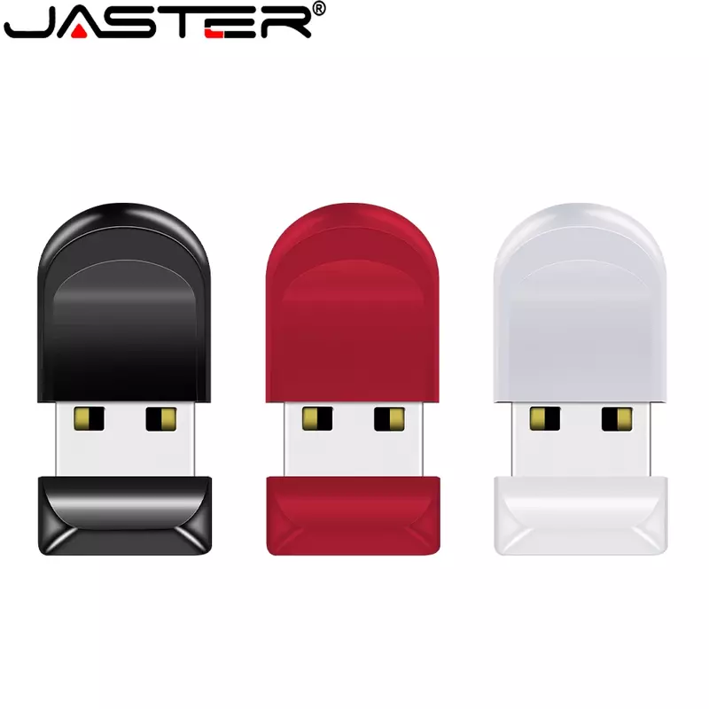 JASTER Mini Red Pendrive 128GB Plastic Flash Drives 64GB Waterproof 2.0 USB 32G Memory Stick 16GB Business Gift External Storage