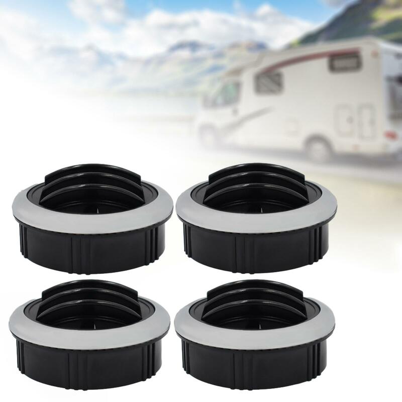 4 Pieces RV Boat Yht Dashboard Air Vent Round for Bus Marine Yht