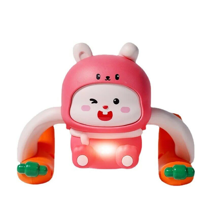Детские игрушки для ползания, милая электрическая игрушка в форме кролика, ходящая вращающаяся кукла для пения, обучающая игра для мозга для детей, рождественские подарки