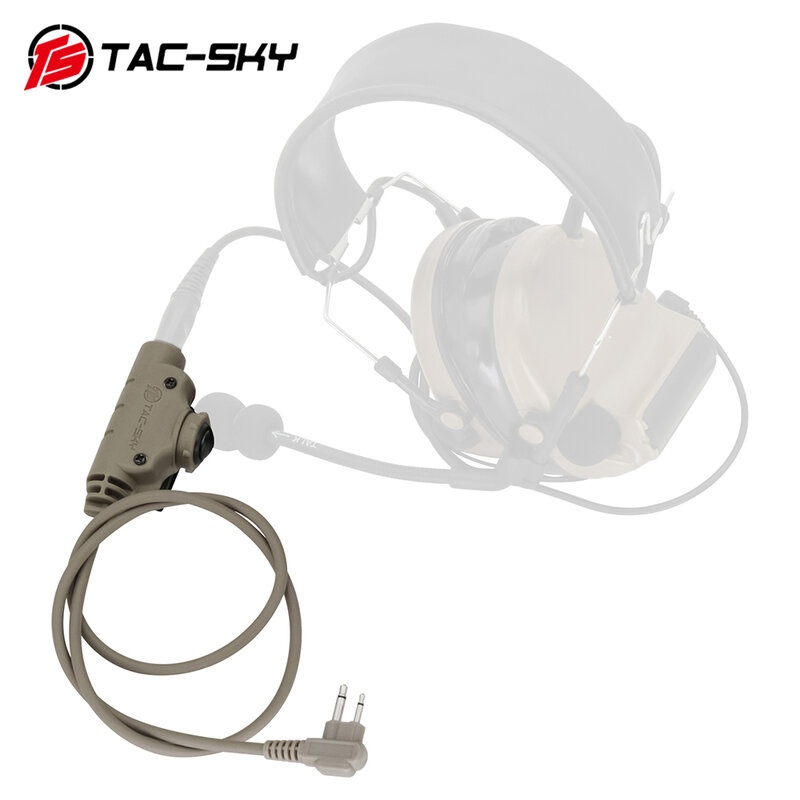 TS TAC-SKY U94 V2 PTT متوافق التكتيكية سماعة إنترفون محول موتورولا 2-WAY VER 2Pin التوصيل سماعة اكسسوارات