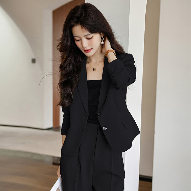 Suit Jacket for Women Autumn and Winter New Leisure Commute Staff High-End Business Suit Work Clothes Formal Wear Small Suit