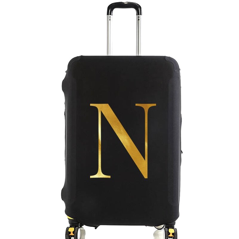 Funda protectora elástica para equipaje, cubierta antipolvo con patrón de nombre y letras, accesorios de viaje, para maleta de 18 a 28 años