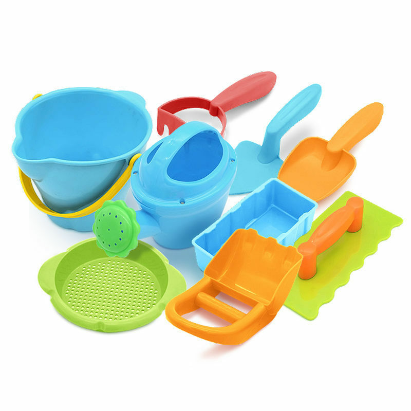 15pcs Summer Soft Plastic Baby Beach Toys Kids Mesh Bath Play Set Beach Party Cart Bucket Sand Molds Tool Water Game Toys Gifts