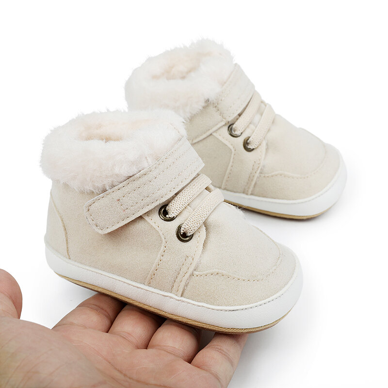 Infant Winter Boots with Closure, First Walker Shoes, Quente, Bebê, Meninos, Meninas