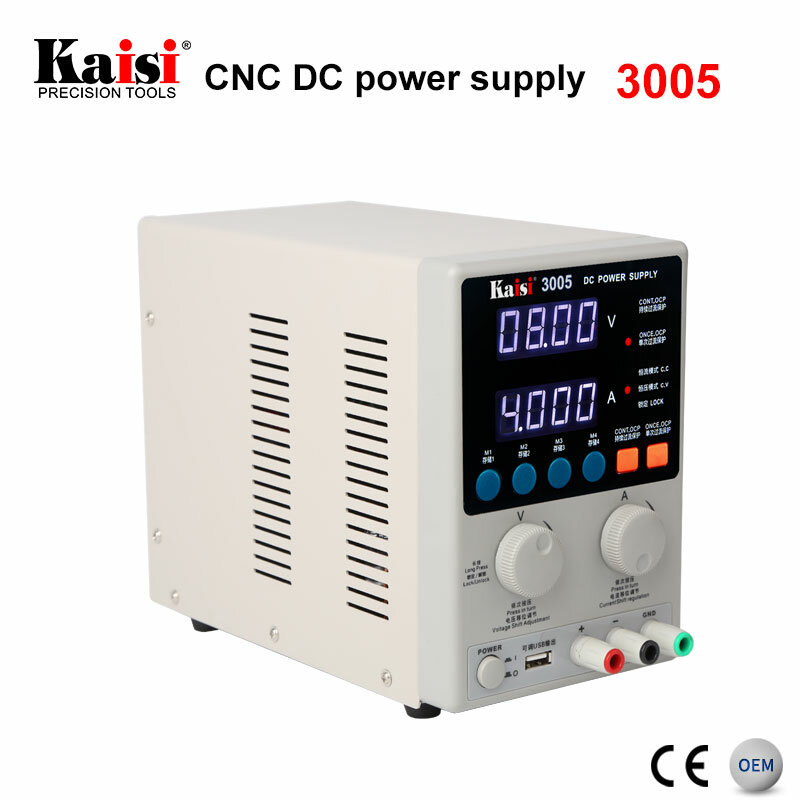 Kaisi-CNCデジタル変数DC電源、携帯電話修理ツール、30v、5a出力、3005