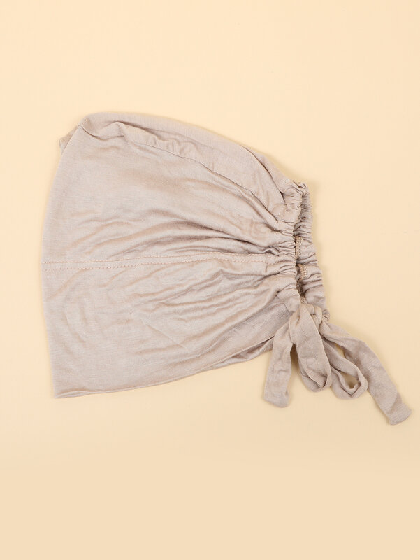 Pañuelo de algodón elástico para la cabeza para mujer, Hijabs internos musulmanes de Color sólido bajo el Hijab, 2022