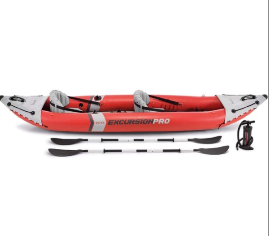 68309  Excursion Pro Kayak  Professional Series Inflatable Fishing Kayak Super-tough laminate material with polyester core