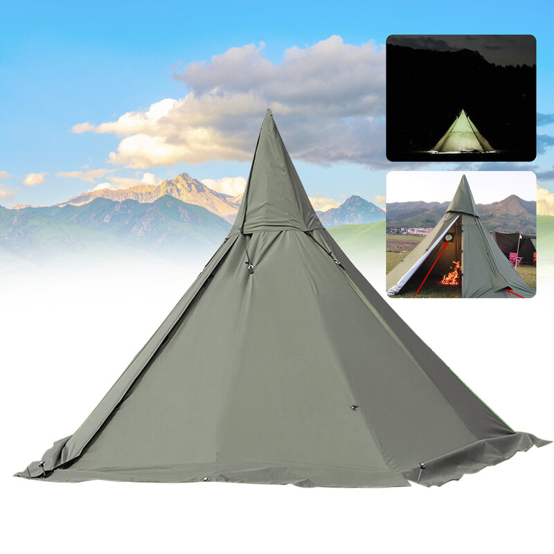 6-sezonowy 2 drzwi lekki namiot tipi kempingowy bez namiotu wewnętrznego