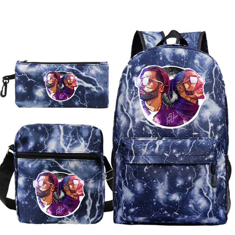 PNL Backpack boy girl School Bag 3 PCS/Set Bagpack Men Mochila Women Casual Knapsack Student Back To School Gift Laptop Rucksack