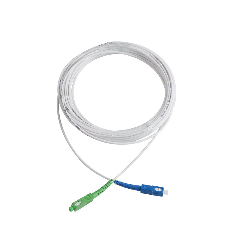 Fil à fibre optique UPC SC vers APC SC, câble d'extension intérieur monomode, convertisseur Simsake, patch rette, 3m, 5m, 10m, 15m, 20m, 30m