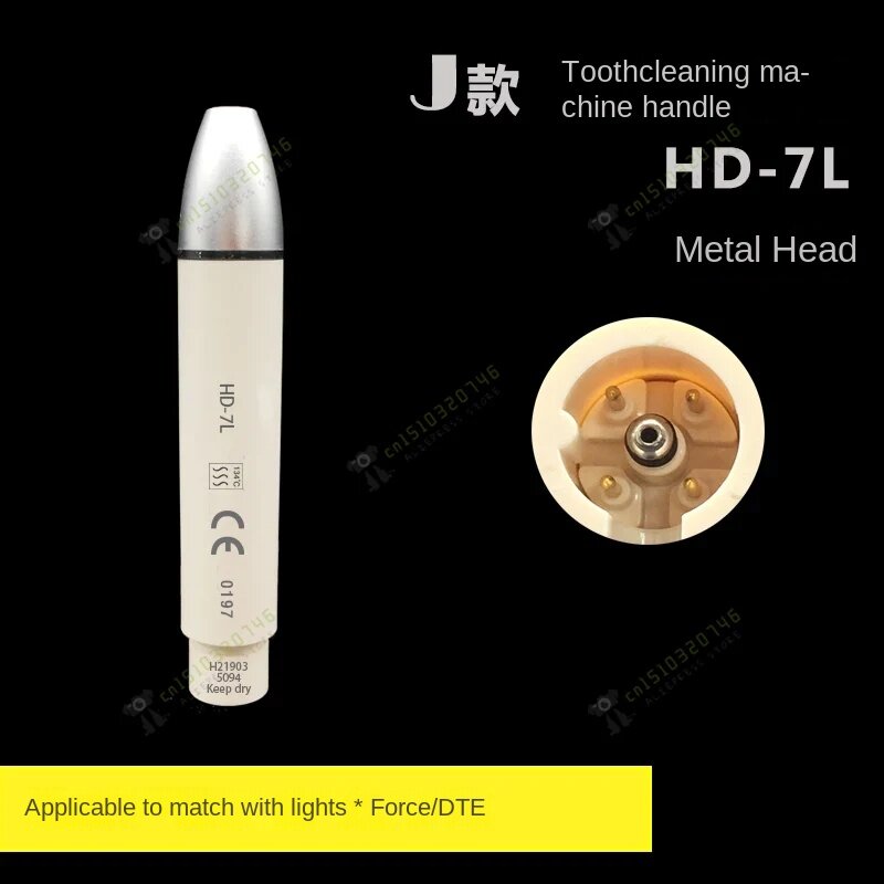 Raspador Dental ultrasónico con mango, pájaro carpintero enchufable, tipo HW-3H, 5L, con luz para EMS Satellite