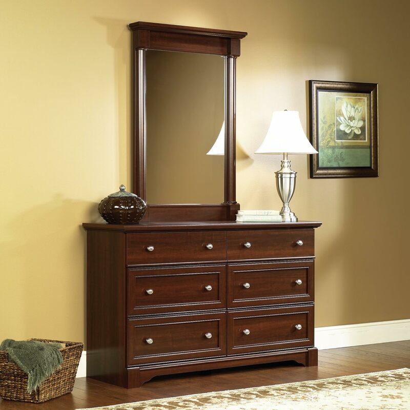 Sauder Palladia Dresser and Lateral File, Select Cherry Finish