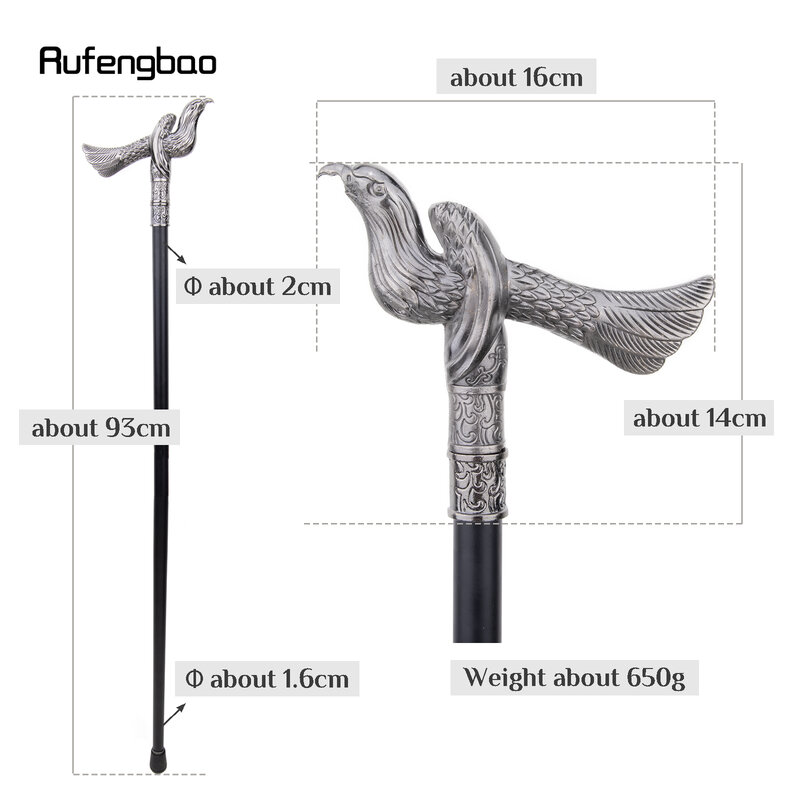 Peafowl de pavo real, bastón de articulación única con placa oculta de autodefensa, placa de bastón de moda, palo de cocodrilo de Cosplay de 93cm