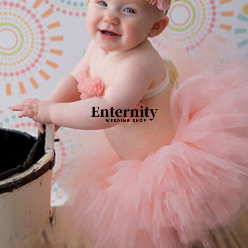 新生児の女の子のための写真アクセサリー、かわいいプリンセスの衣装、花のヘッドバンド付きの幼児の衣装、夏のドレス