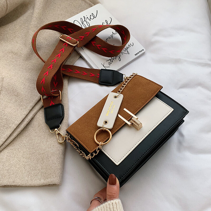 2022 neue Mini Handtaschen Frauen Mode Ins Ultra Feuer Retro Breite Schulter Riemen Messenger Tasche Geldbörse Einfache Stil Umhängetaschen