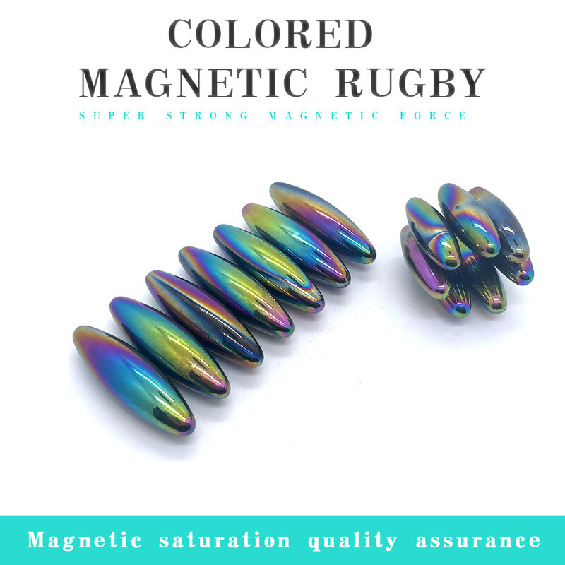 Imán magnético de ferrita fuerte, Juguetes De ciencia magnética, pulido de Oliva de colores, D43 x 15mm, D60 x 18