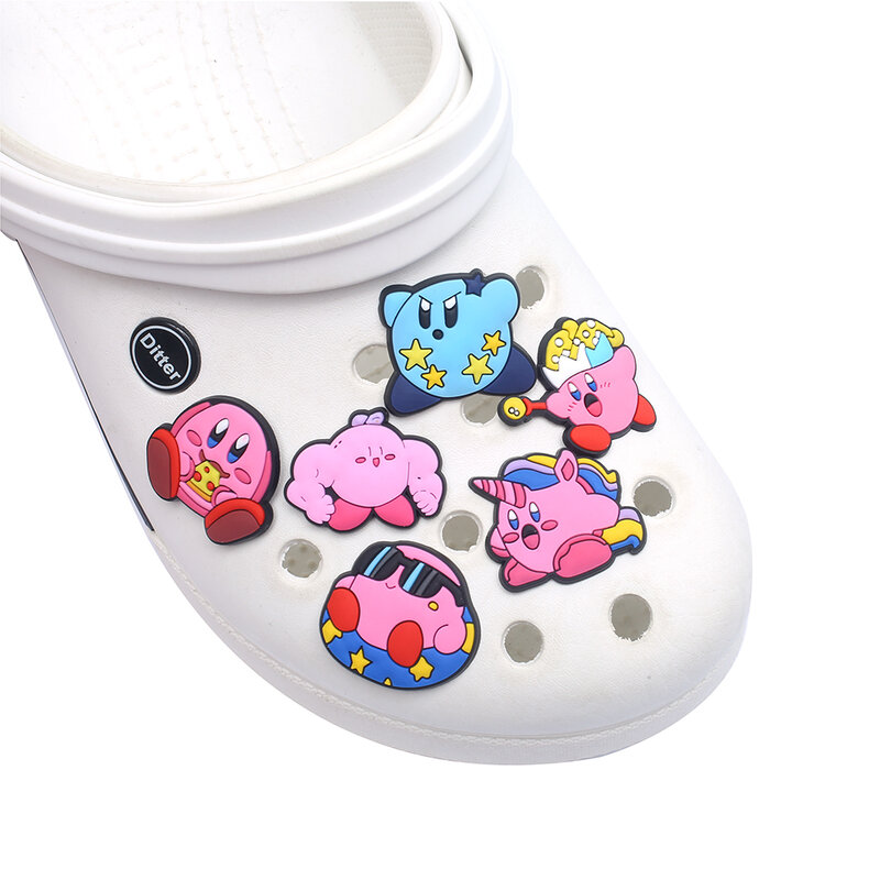 1-8pcs Popular Game Croc Charms PVC Cute Clogs Shoe Buckle Shoes Accessories Decoration Charms For Boys Girls X-mas Party Gifts