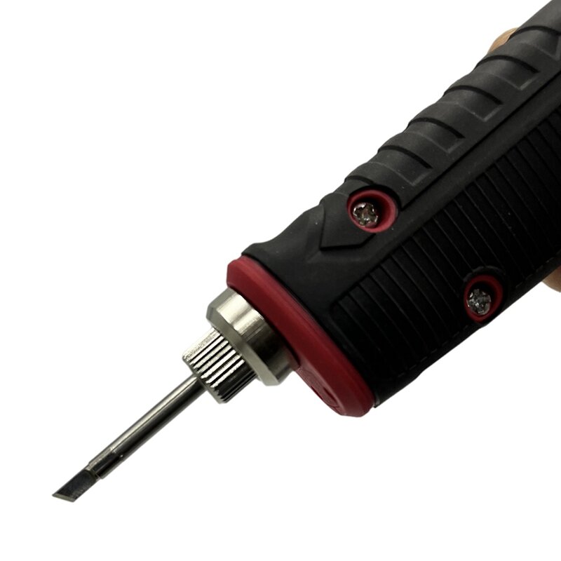 2X cabezal de soldador USB E10 interfaz de batería, cabezal de soldador roscado, cabeza de soldador (puntiaguda)