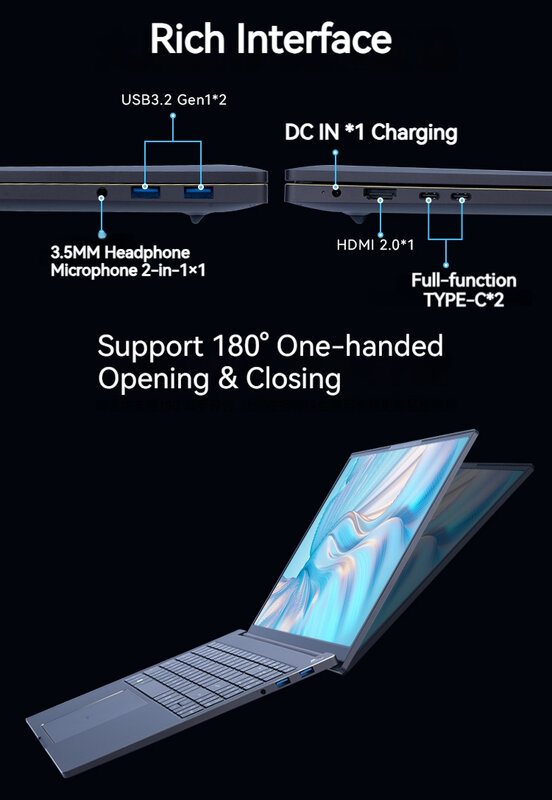 Firewat U6 Laptop Gaming 16 inci, notebook komputer Ultra ramping bisnis Ryzen 7 8845HS 2560*1600 DDR5 Wifi6 BT5.1 120Hz