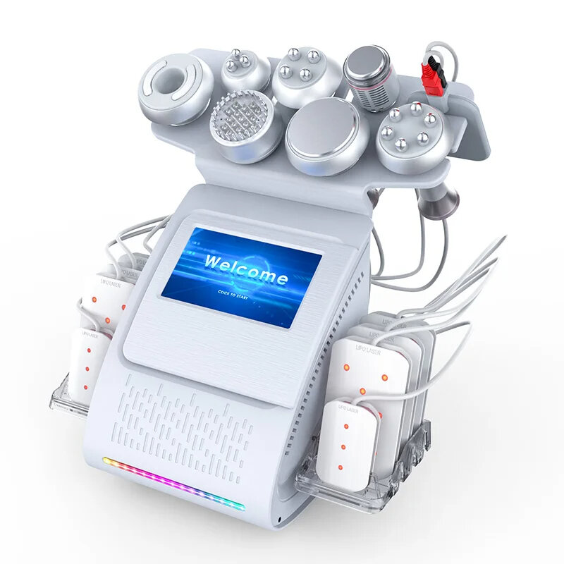 Máquina de cavitación ultrasónica para pérdida de peso, dispositivo 9 en 1, 80k, láser RF, ideal para esculpir el cuerpo, 2023