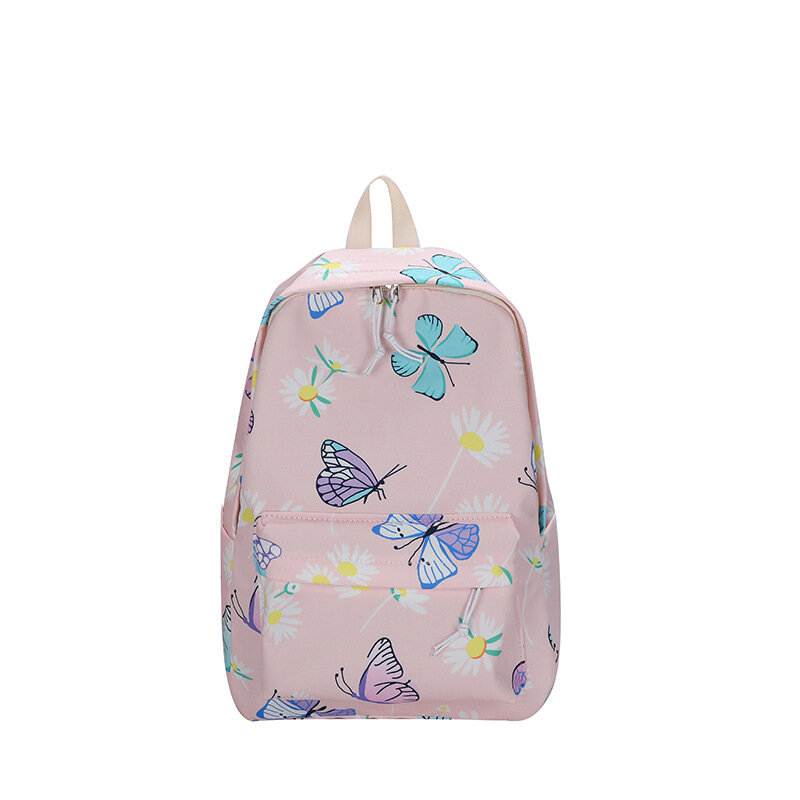 Personalized Name New Fashion Backpack Student Backpack High School Student Butterfly Backpack School Bag