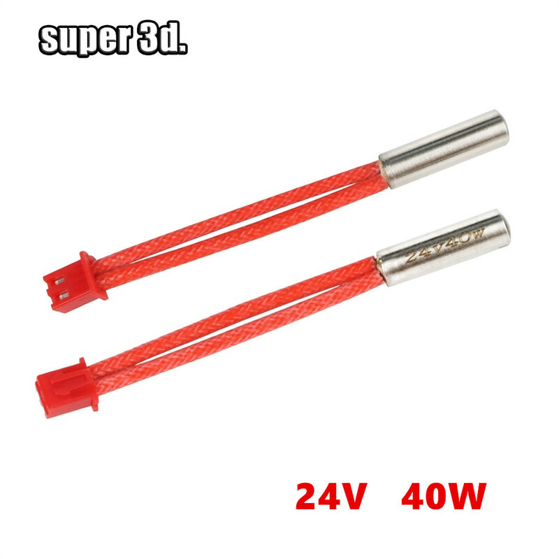 40/50W 24V Cartridge Heater High Temperature 300°C NTC100K Thermistor Heating Tube for Sprite Extruder Ender 3 S1 Pro 3D Printer