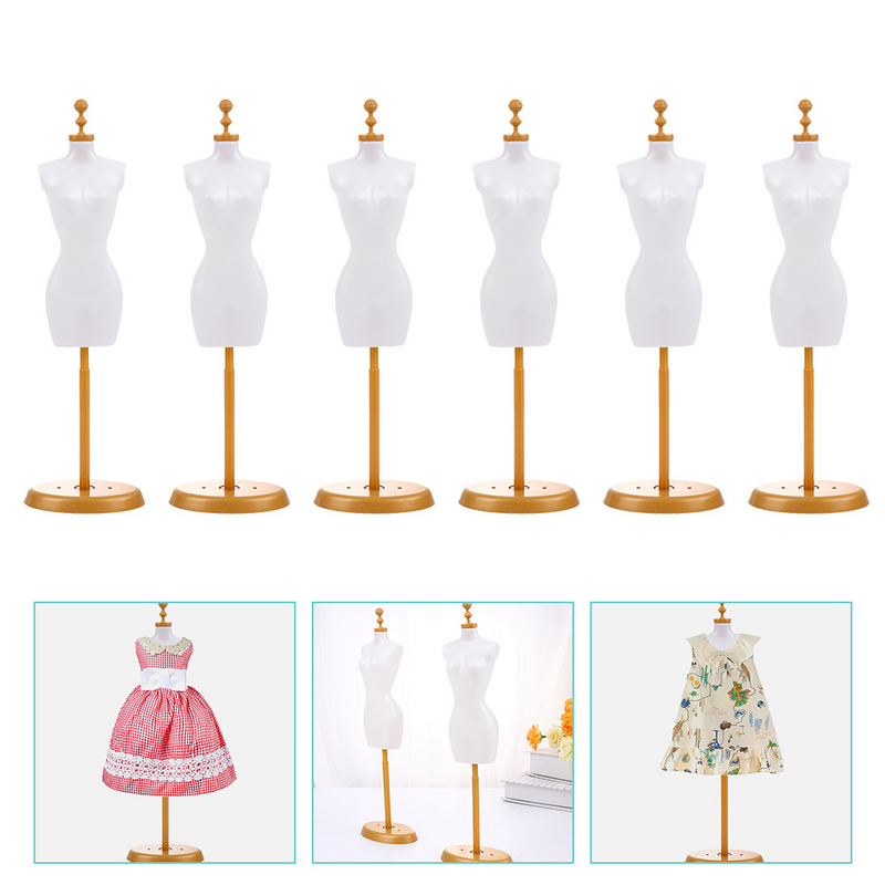 Doll Mannequin Dress Form Mini Stand Display Clothes Dollhouse Torso Miniature Forms Sewing Model Decor Landscape Accessories