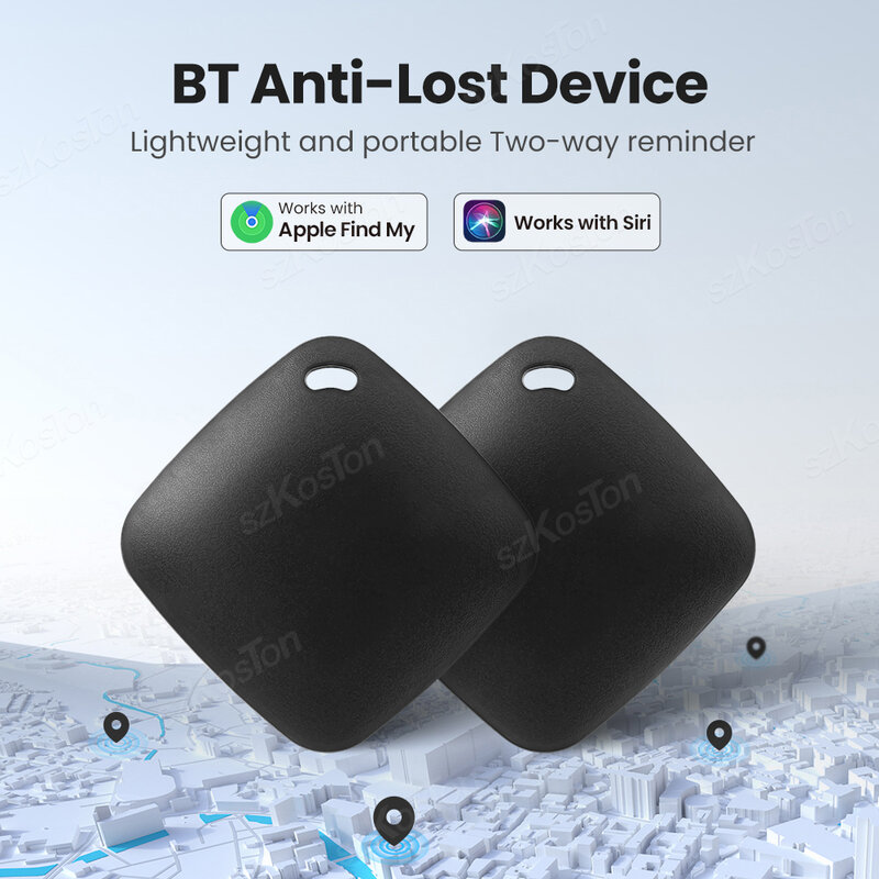 Smart Tag Bluetooth-Compatibele Pet Gps Tracker Mini Anti-Verlies Tracking Apparaat Voor Portemonnee Kind Hond Key Finder Alleen IOS Vind Mijn App